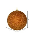 thumbnail image 2 of Vickerman 4" Antique Gold Beaded Ball Ornament, 6 per Bag, 2 of 2