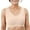 ZZB Beige, variant on Women's Comfortable And Cordless Tank Top Bra Large High Elastic Thin Sports Bra Black XXL