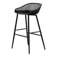 thumbnail image 2 of Moe's Home Collection Piazza Outdoor Barstool Black-Set Of Two, 2 of 6