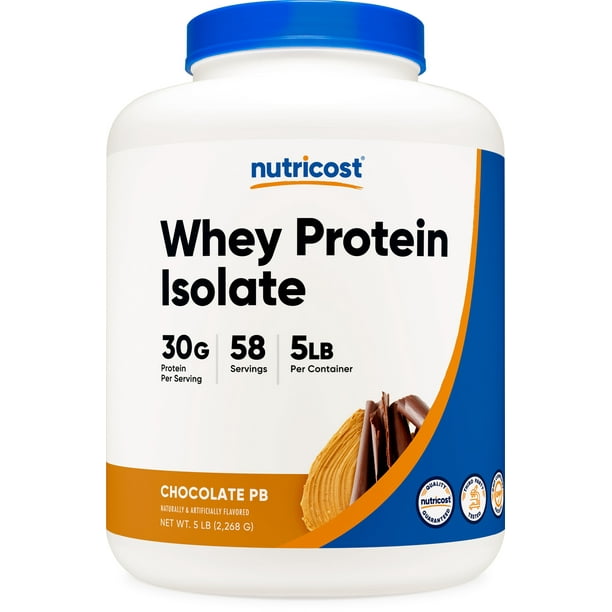 Nutricost Whey Protein Isolate (Chocolate Peanut Butter, 5 Pound