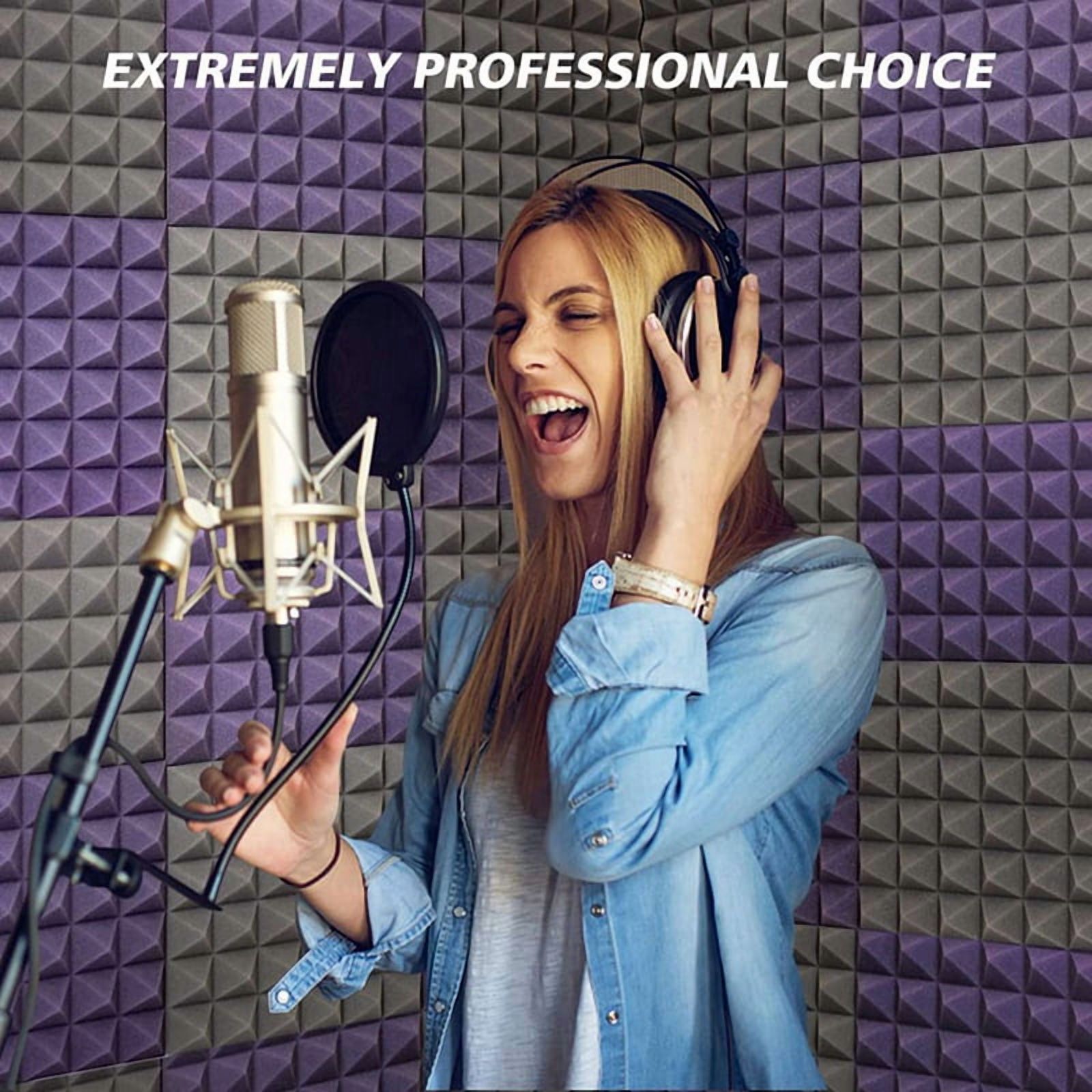 48 Pack Acoustic Panels,Sound Proof Foam Panels,Studio Soundproofing Wedges,Wall Reduce Noise Foam,for Music Studio,Etc