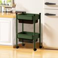 thumbnail image 4 of Rolling Kitchen Cart, 4-Tier Mobile Storage Shelf with Wheels for Pantry Items, 4 of 6