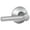 Satin Chrome, variant on Schlage F10 BRW 619 Broadway Passage Lever, Satin Nickel