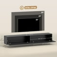 thumbnail image 3 of HOMCOM 55" Floating TV Stand for TVs up to 72 Inch, Black, 3 of 10