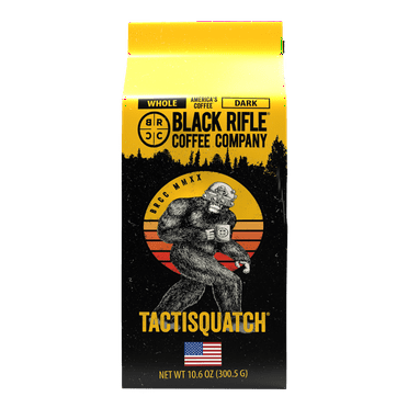 Black Rifle Coffee Tactisquatch, Dark Roast, Whole Bean Coffee, 10.6oz