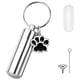 thumbnail image 3 of s de acero inoxidable para mascotas, cilindro de Metal, contenedor de Perfume, tubo de recuerdo, colgante de pata de simpatía, llavero de de Yuyangstore Urna de cremación, 3 of 8