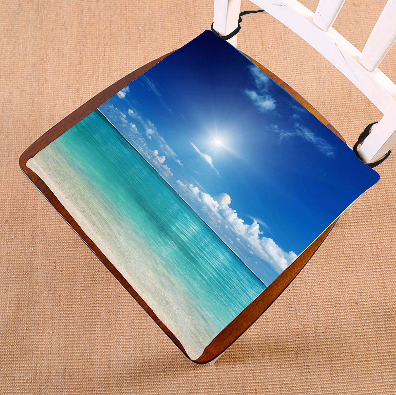 GCKG Tropical Beach Chair Pad Seat Cushion Chair Cushion Floor Cushion with Breathable Memory