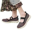 thumbnail image 1 of Leozcaa Slip On Orthopedic Sneakers Women Breathable Mesh Knitted Walking Colorful Arch Support Shoes, 1 of 7