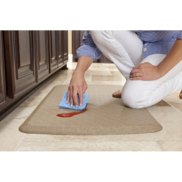GelPro Elite AntiFatigue Kitchen Comfort Mat 20x48" Linen Sandalwood
