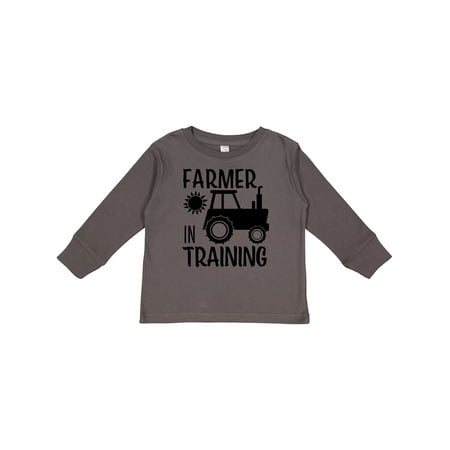 

Inktastic Farmer in Training Tractor Design with Sun Gift Toddler Boy or Toddler Girl Long Sleeve T-Shirt