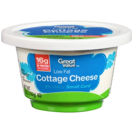 Great Value Low Fat Cottage Cheese 5 Oz Walmart Com