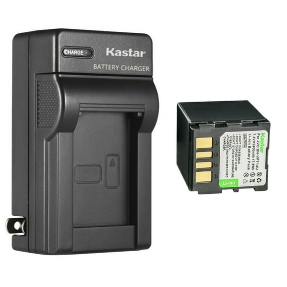 Kastar 1-Pack Battery and AC Wall Charger Replacement for JVC GZ-MG70AA GZ-MG70E GZ-MG70EK GZ-MG70EX GZ-MG70EY GZ-MG70EZ GZ-MG70U GZ-MG70US GZ-MG77 GZ-MG77AA GZ-MG77AC GZ-MG77AH GZ-MG77E GZ-MG77EK