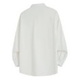 thumbnail image 3 of JTieacloth Mens Dress Shirts Men's Casual Long Sleeve Linen Shirt For Everyday Wear Relaxed Fit Button Perfect For Spring Summer And Fall White, 3 of 3