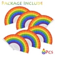 thumbnail image 4 of Ventilador plegable Renashed Pride Rainbow LGBT Plastic x6, 4 of 7