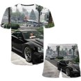 thumbnail image 2 of Grand Theft Auto Conjuntos de ropa Moda de verano Camisetas de dibujos animados Pantalones cortos Trajes de 2 piezas GTA5 Disfraces de cuello redondo Suits7T Gao Jinjia LED, 2 of 2