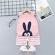 thumbnail image 1 of Ropa de verano para niños, ropa para niños, conjunto de ropa para bebés, conjunto de ropa para niñas pequeñas, camisetas de algodón con dibujos animados y pantalones cortos para 1, 2, 3 y 4 años Tan Jianjun unisex, 1 of 2