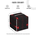 thumbnail image 3 of Goofa Cardiogram and Heart Tissue Box Cover PVC Leather Tissue Holder Square Facial Tissue Case Facial Paper Organizer Dispenser for Bathroom, Vanity Countertop, 3 of 8