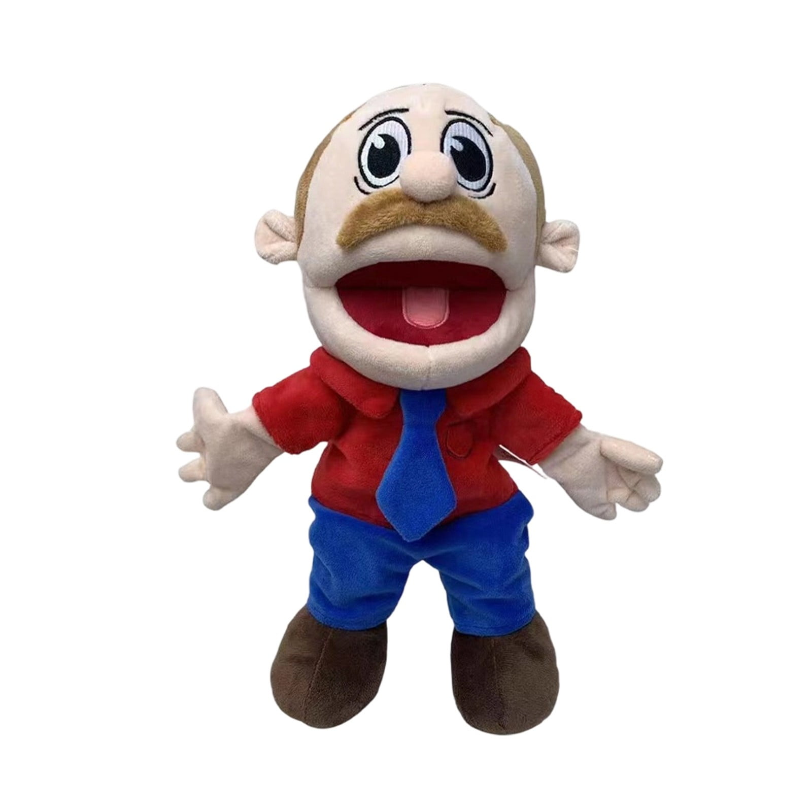 Marvin Plush Toy Stuffed Doll Soft Cuddly Jeffy Hat Game Character Companion(40cm)