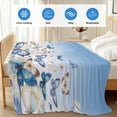 thumbnail image 4 of Blue Ombre Butterfly Cooling Blanket,Lightweight Breathable Summer Throw Blanket with Double Sided Cold Effect,Pastoral Farmhouse Butterflies Picnic Blankets Bed Sheet for Hot Sleepers 60"x80", 4 of 8