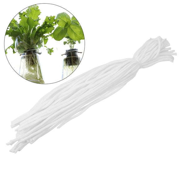HOOWIFFY 50pcs Self Watering Wick Cord for Hydroponic , Cotton Plant Care Accessories for Indoor Gardening