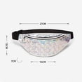thumbnail image 6 of Women Girls Waist Fanny Pack Floral Glitter Holiday Belt Bag Pouch Travel Hip Bum Bag Women Small Purse, 6 of 9