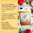 thumbnail image 3 of De La Rosa 613 Organic White Balsamic Vinegar, Vegan, 5 Liters, 3 of 6
