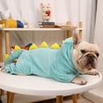 thumbnail image 3 of Guiexla Winter Warm Dog Jumpsuit Cute Dinosaur Shape Four-legged Pet Sleepwear Funny Costume Flannel Pet Clothes, 3 of 7