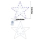 thumbnail image 3 of Xihbxyly Lámpara de Estrella Del Día de La Independencia, Forma de Pentagrama Forjado En Hierro, Led Rojo, Blanco y Azul Brillante, Alimentación Por Usb, Ahorro de Energía, Decoración para Ventanas y, 3 of 6