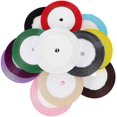 thumbnail image 1 of 12 Rolls Mixed Color Satin Crafting Ribbons for Floral Arrangements, DIY Projects and Party Decorations – Easy to Cut and Store, 1 of 5