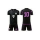 thumbnail image 2 of Camiseta de fútbol número 10 para niños, camiseta Color Clash y pantalones cortos elásticos para entrenamiento y competición de fútbol, 2 uds., 2 of 4