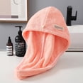 thumbnail image 3 of Toalla de microfibra que absorbe el agua, se seca el cabello más rápido, cierre con botón, 3 of 5