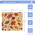 thumbnail image 5 of SKYSONIC Autumn Maple Leaf Washcloths Set of 6, Highly Absorbent Soft Cotton Fingertip Towels for Bathroom, Kitchen, Gym, Spa, Home Decor, 12 x 12 Inch, 5 of 7