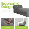 thumbnail image 3 of Outdoor Chaise Lounge Chair, Modern ANNY-H Lounge Chair, Patio Couch Sofa Comfy Patio Furniture Dense Foam Pool Loungers Lazy Sofa for Outside (Charcoal Gray), 3 of 7