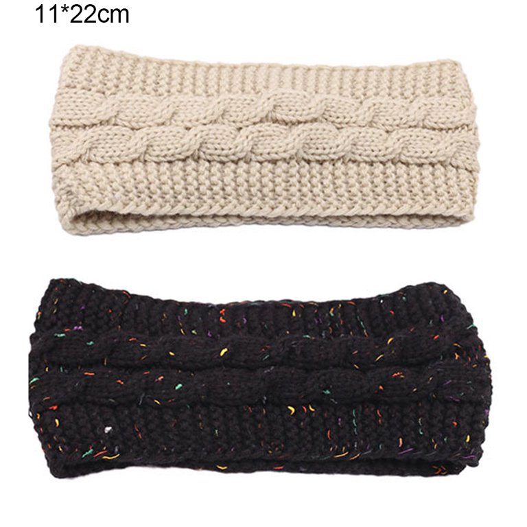 CC Cable Knit Speckled Winter Stretchy Headband Amazon.com: C.C Soft Stretch Winter Warm Cable Knit Fuzzy  main image 3