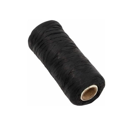 Sinew Artificial Waxed Polyester Cord Black 5-ply, Great for Jewelry Making. Sold per 1 Ounce / 28.3 Grams Spool 32.8 Yards / 30 Meters