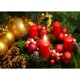 thumbnail image 1 of Kit de dibujo de diamantes de imitación de vela roja de Navidad de forma redonda de taladro completo DIY 5D Likrtyny Arte deco, 1 of 9