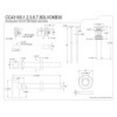 thumbnail image 2 of Kingston Brass CC43102DLVOKB30 Standard Mount Modern Plumbing Sink Trim Kit with Bottle Trap and Overflow Drain, Polished Brass, 2 of 2