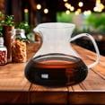 thumbnail image 2 of Coffee Kettle Clear Glass Coffee Carafe Coffee Tea Pot with Spout Handle 300ml, 2 of 8