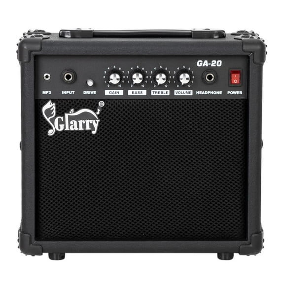 Glarry 20W Portable Electric Guitar Amplifier Black