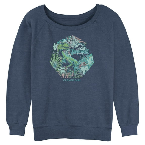 Juniors Jurassic Park Tropical Clever Girl Sweatshirt