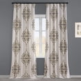 thumbnail image 2 of Kerala Gold Printed Cotton Twill Curtain (1 Panel), Kerala Gold, 50W X 108L, 2 of 6