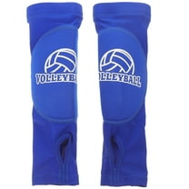 LULULION Blue Volleyball Arm Sleeves for Women Made of Polyamide Fabric with Padded Elbow Protection