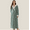 Green, variant on Womens Long plush Fleece Robe: ladies Soft Fluffy Jacquard Warm Hooded Shower Bathrobe