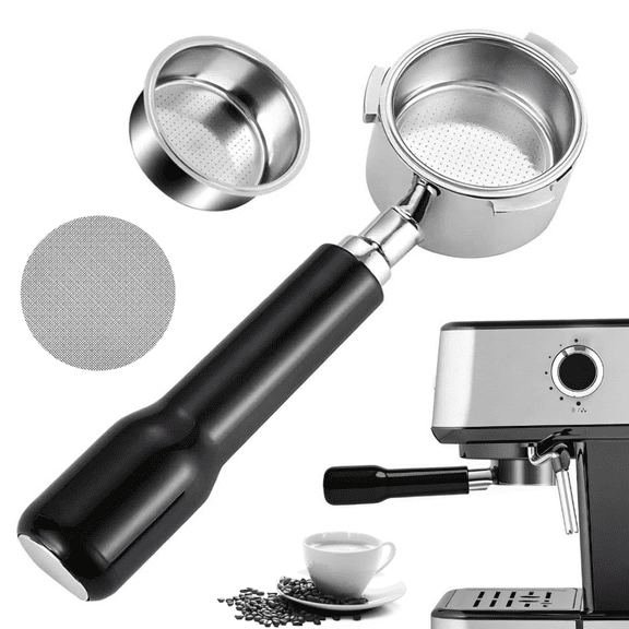 54mm Bottomless Portafilter - 3 Ears with Stainless Steel Filter Basket, Fits Breville Barista Express, Pro, BES870/ 878/880/ 840