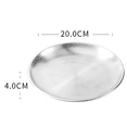 thumbnail image 3 of 3X Seafood Plate Set Double Stainless Steel Snack Plate Afternoon Tea Cake, 3 of 6