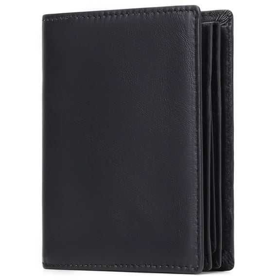 FALAN MULE Minimalist Wallets for Men Genuine Leather Bifold Wallet RFID Blocking Card Holder