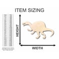 thumbnail image 2 of Unfinished Wood Spinosaurus Shape - Dinosaur - Craft - up to 46" DIY 20" / 1/4", 2 of 3