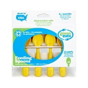 Green Eats 8 Pack Feeding Spoons, Yellow Multi-Colored