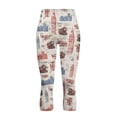 thumbnail image 4 of SCRAWLGOD Union Flag Big-Ben Print Capri Yoga Pants for Women with Pockets Tummy Control Capri Yoga Leggings Non See Through High Waisted Legging for Workout Cycling, XS, 4 of 7