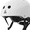 White Glossy, variant on Triple 8 LIL 8 Dual Certified Sweatsaver Kids Skateboard and Bike Helmet with Padded Chin Buckle, Blue Glossy